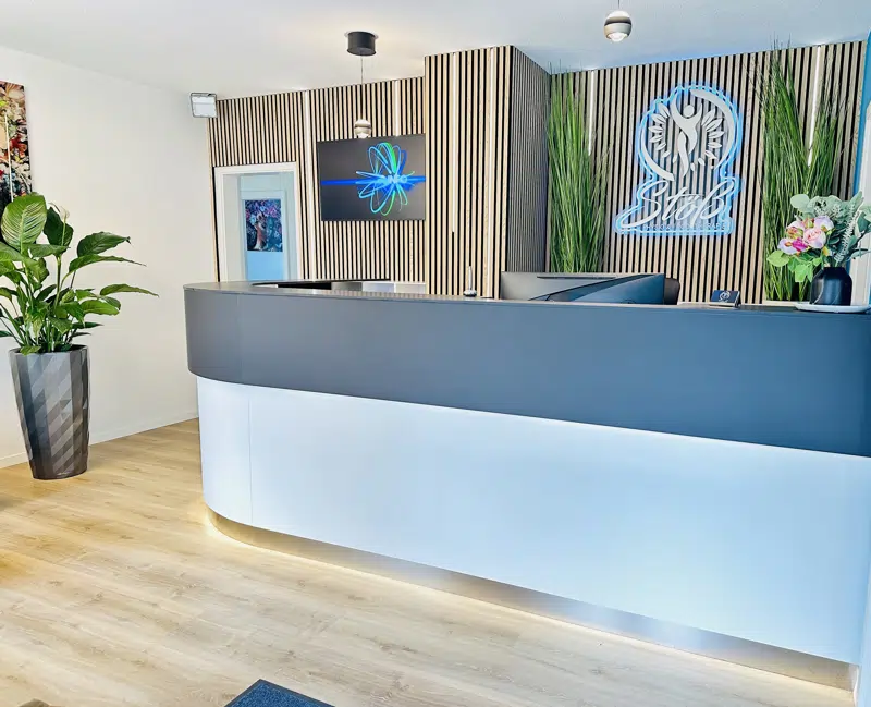 Empfangsbereich Physiotherapie Stöß in Oelsnitz